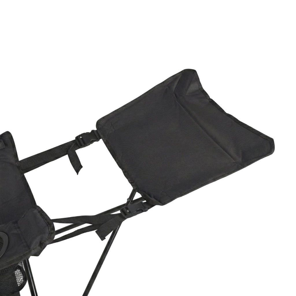 VirtuFit Campingstoel opvouwbaar met voetsteun - Strandstoel - Zwart - Afbeelding 10