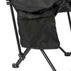 VirtuFit Campingstoel opvouwbaar met voetsteun - Strandstoel - Zwart - Afbeelding 11