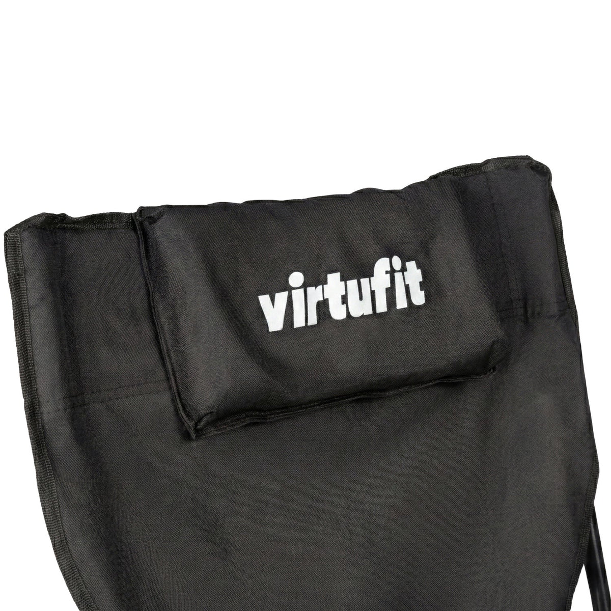 VirtuFit Campingstoel opvouwbaar met voetsteun - Strandstoel - Zwart - Afbeelding 12