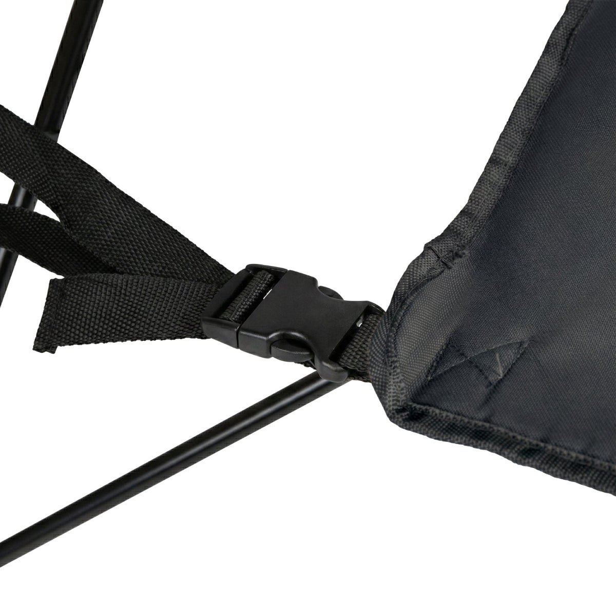 VirtuFit Campingstoel opvouwbaar met voetsteun - Strandstoel - Zwart - Afbeelding 13