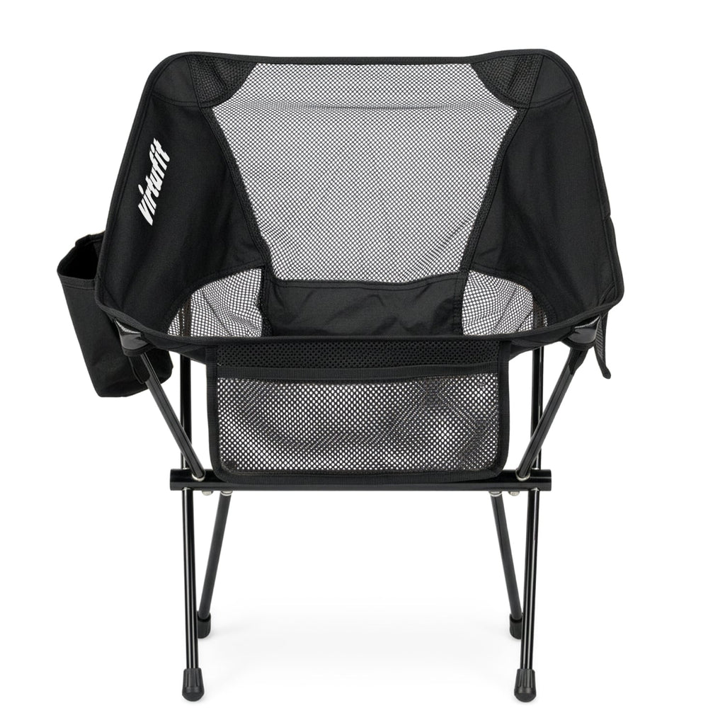 VirtuFit Camping Stoel Compact - Strandstoel - Opvouwbaar - Zwart - Afbeelding 7