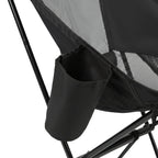 VirtuFit Camping Stoel Compact - Strandstoel - Opvouwbaar - Zwart - Afbeelding 9