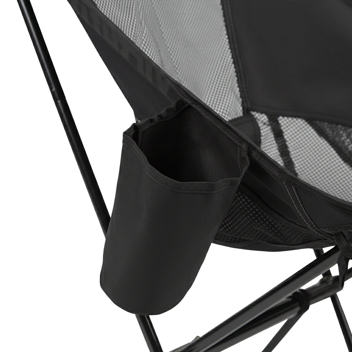 VirtuFit Camping Stoel Compact - Strandstoel - Opvouwbaar - Zwart - Afbeelding 9