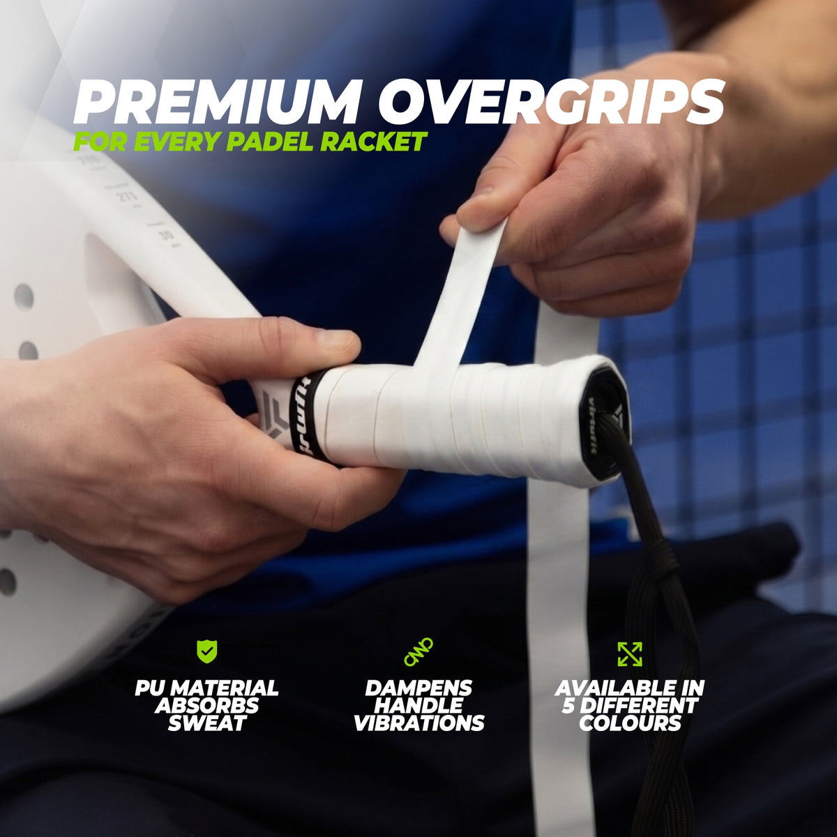 VirtuFit Pro Padel Overgrip - Weiß