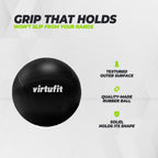 VirtuFit Medizinball Pro - Medizinball - 1 kg - Gummi - Schwarz