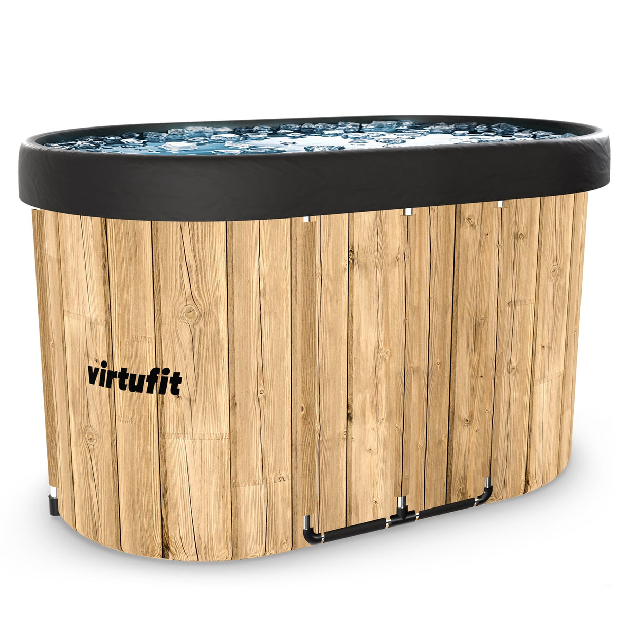 VirtuFit IJsbad Ovaal - Wood Look - 500 Liter - Inclusief accessoires - Afbeelding 7