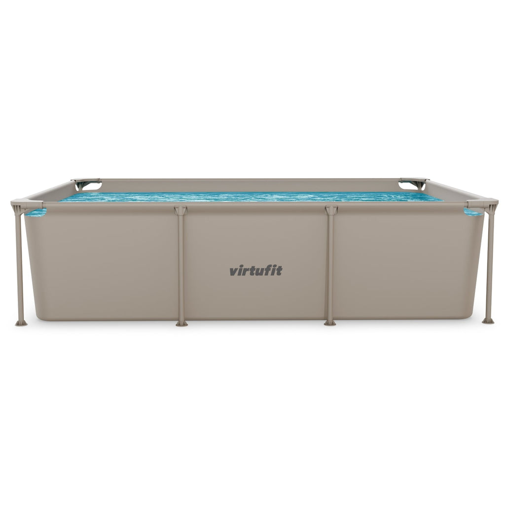 VirtuFit Rechthoekig Zwembad - 260 x 180 x 66 cm - Beige - Afbeelding 9