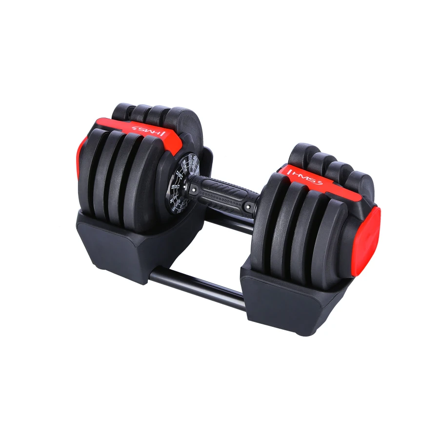 HMS 3-in-1 Verstelbare Dumbbell Set - 43,5 kg - In gebruik
