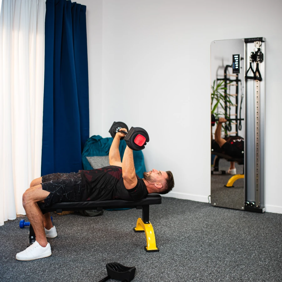 HMS 3-in-1 Verstelbare Dumbbell Set - 43,5 kg - Afbeelding 7