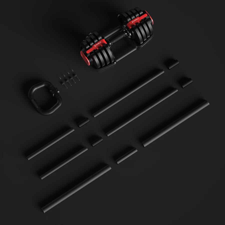 HMS 3-in-1 Verstelbare Dumbbell Set - 43,5 kg - Afbeelding 12