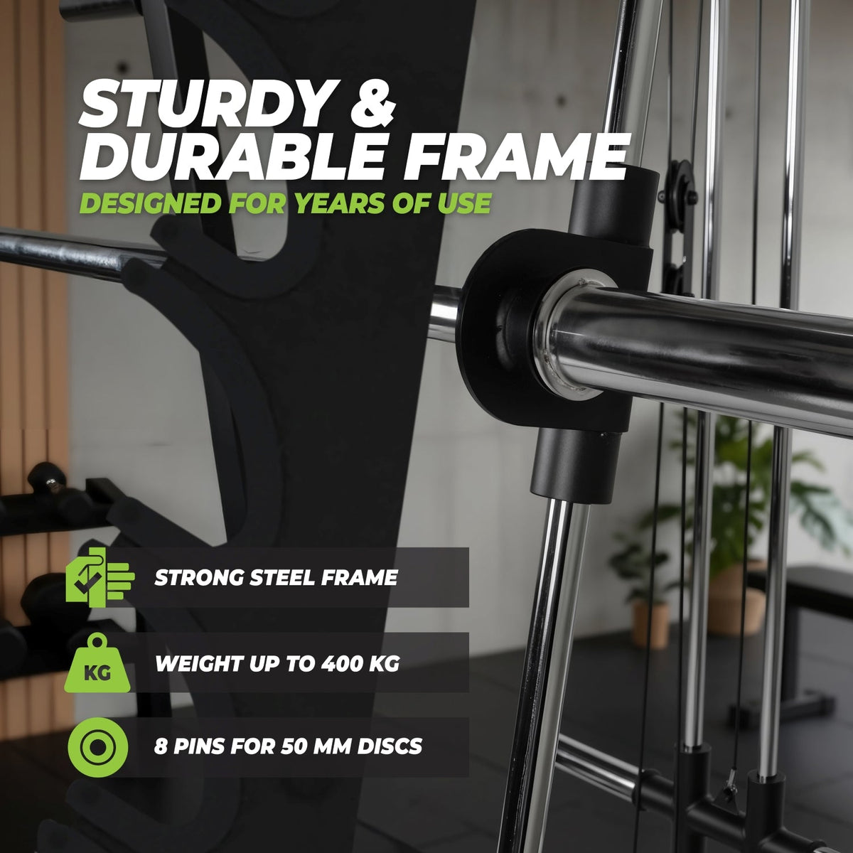 VirtuFit SM100 Smith Machine - Inclusief Pulley Station - Krachtstation - Afbeelding 7