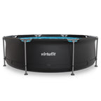 VirtuFit Rond Zwembad Ø244x 76 cm - Antraciet - Compleet pakket - Afbeelding 6