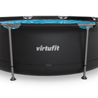 VirtuFit Rond Zwembad Ø244x 76 cm - Antraciet - Compleet pakket - Afbeelding 8