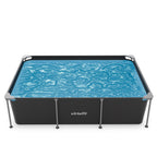 VirtuFit Rechthoekig Zwembad - 260 x 180 x 66 cm - Antraciet - Compleet Pakket - Afbeelding 6