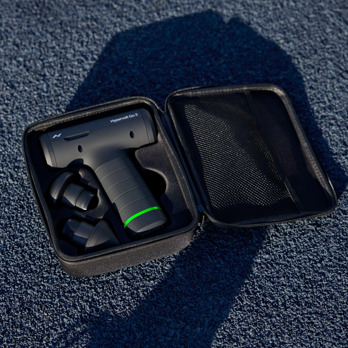 Hyperice Hypervolt Go 3 Massagepistole - 2 Aufsätze