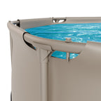 VirtuFit Zwembad Rond Ø305 x 76 cm - Beige - Compleet Pakket - Afbeelding 11