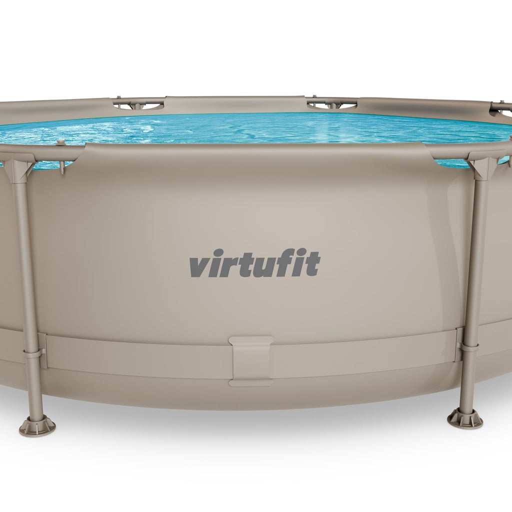 VirtuFit Zwembad Rond Ø305 x 76 cm - Beige - Compleet Pakket - Afbeelding 12