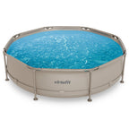 VirtuFit Zwembad Rond Ø305 x 76 cm - Beige - Compleet Pakket - Afbeelding 13