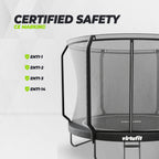 VirtuFit Premium Trampoline met Veiligheidsnet - Zwart - 305 cm - Afbeelding 9