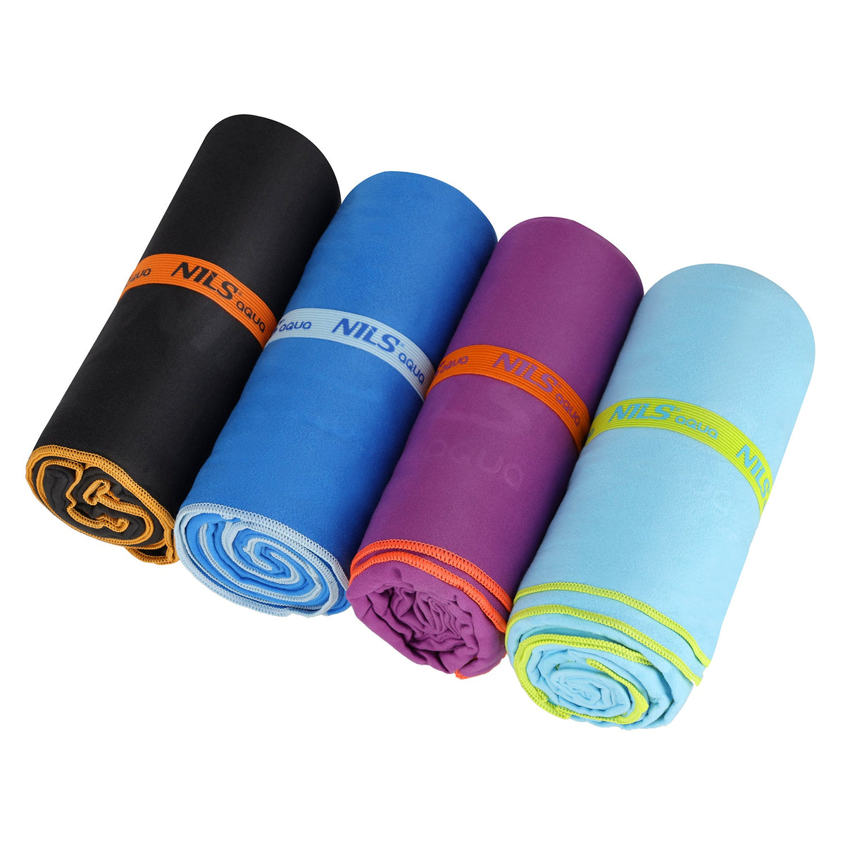 NILS Aqua Microvezel Handdoek - Paars - 180 x 100 cm - Afbeelding 5