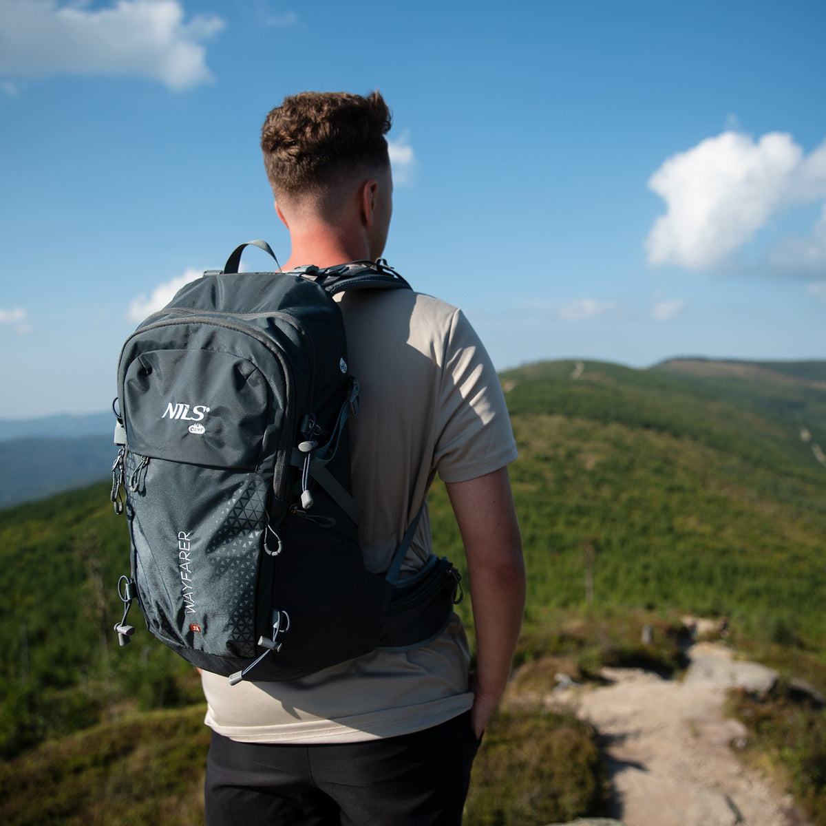 NILS Camp Rugzak Wayfarer - Grijs - 35L - Afbeelding 11