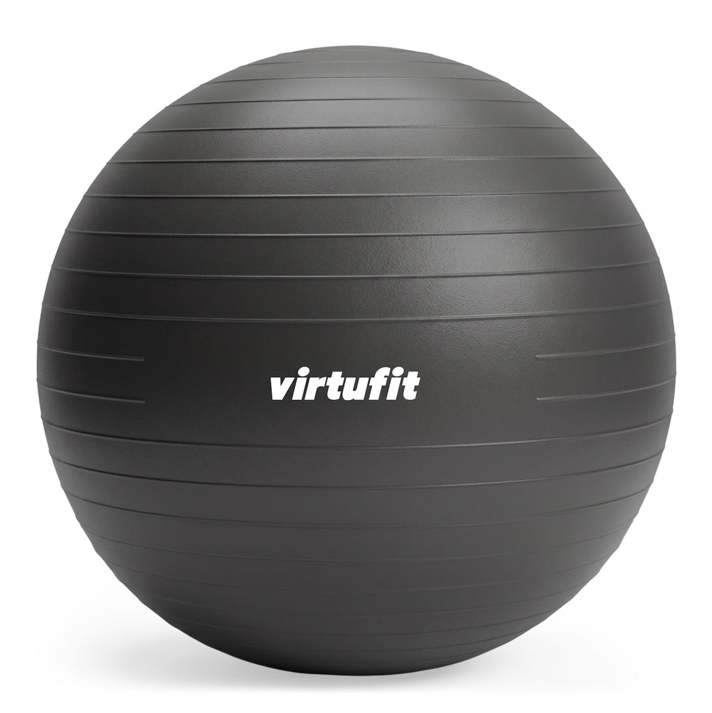 VirtuFit Anti-Burst Fitnessbal Pro - Gymbal - Swiss Ball - met Pomp - Zwart - 75 cm - Detail