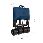 NILS Camp Opvouwbare Bolderkar - Blauw - 120L - In gebruik