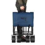 NILS Camp Opvouwbare Bolderkar - Blauw - 120L - Afbeelding 8