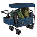 NILS Camp Opvouwbare Bolderkar - Blauw - 120L - Afbeelding 9