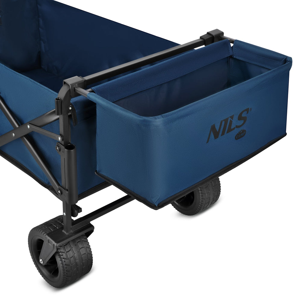 NILS Camp Opvouwbare Bolderkar - Blauw - 120L - Afbeelding 11