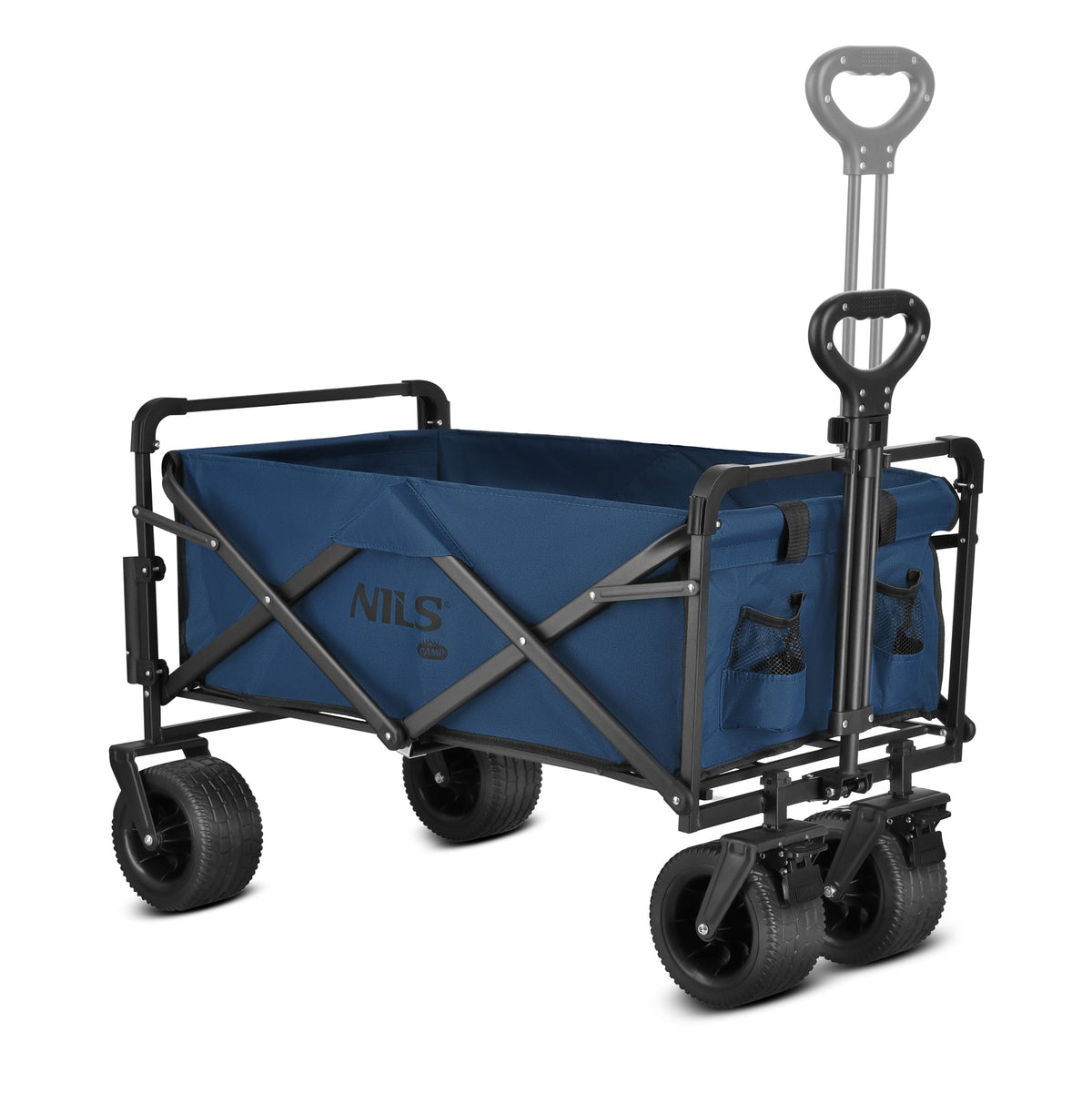 NILS Camp Opvouwbare Bolderkar - Blauw - 120L - Afbeelding 12