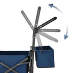NILS Camp Opvouwbare Bolderkar - Blauw - 120L - Afbeelding 13