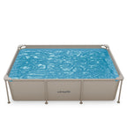 VirtuFit Rechthoekig Zwembad - 260 x 180 x 66 cm - Beige - Inclusief Filterpomp - Afbeelding 8