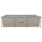 VirtuFit Rechthoekig Zwembad - 260 x 180 x 66 cm - Beige - Inclusief Filterpomp - Afbeelding 5