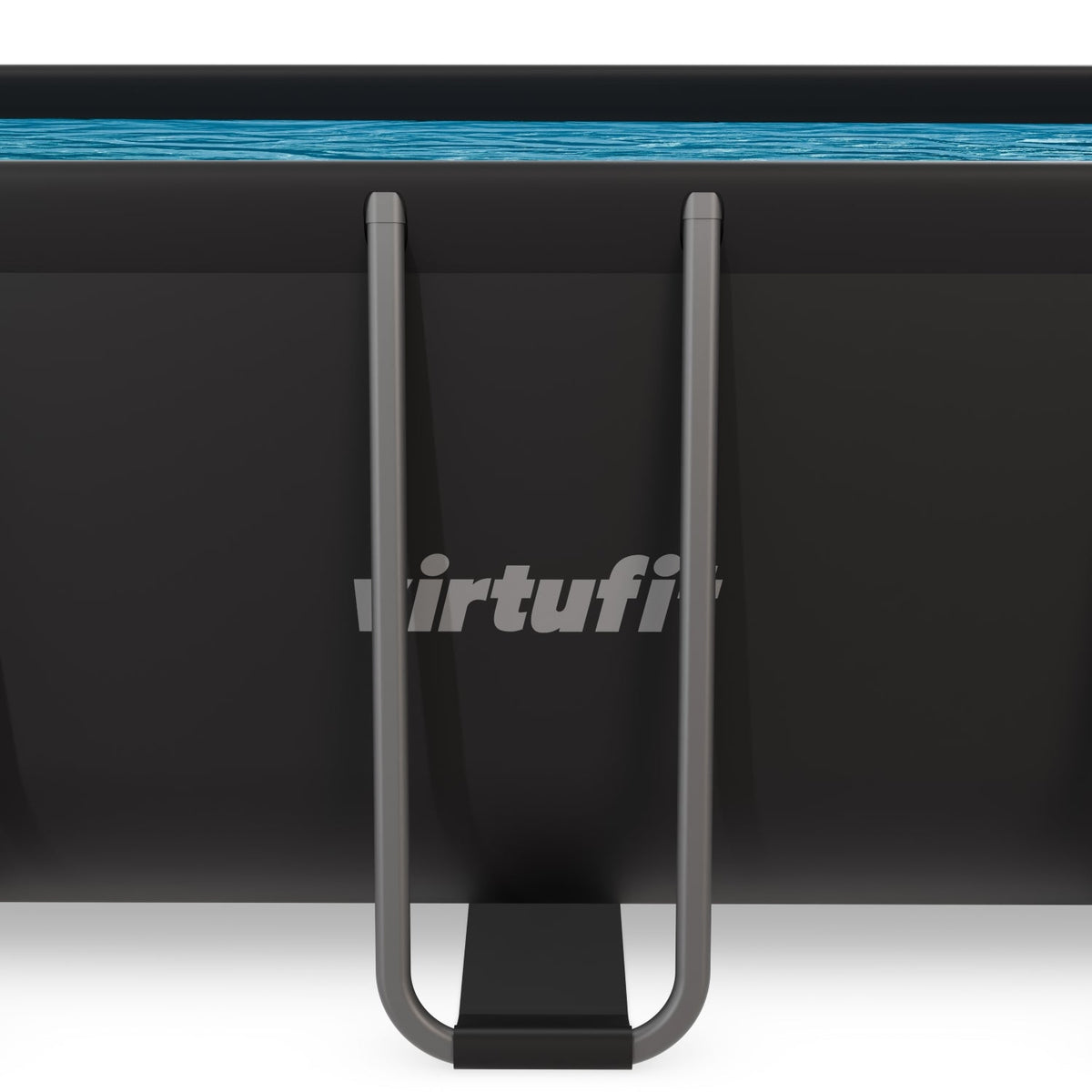 VirtuFit Rechthoekig Zwembad 400 x 200 x 122 cm - Antraciet - Inclusief Filterpomp - Afbeelding 7