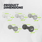 VirtuFit Vinyl Dumbbell Set Pro - 2 x 5 kg - In gebruik