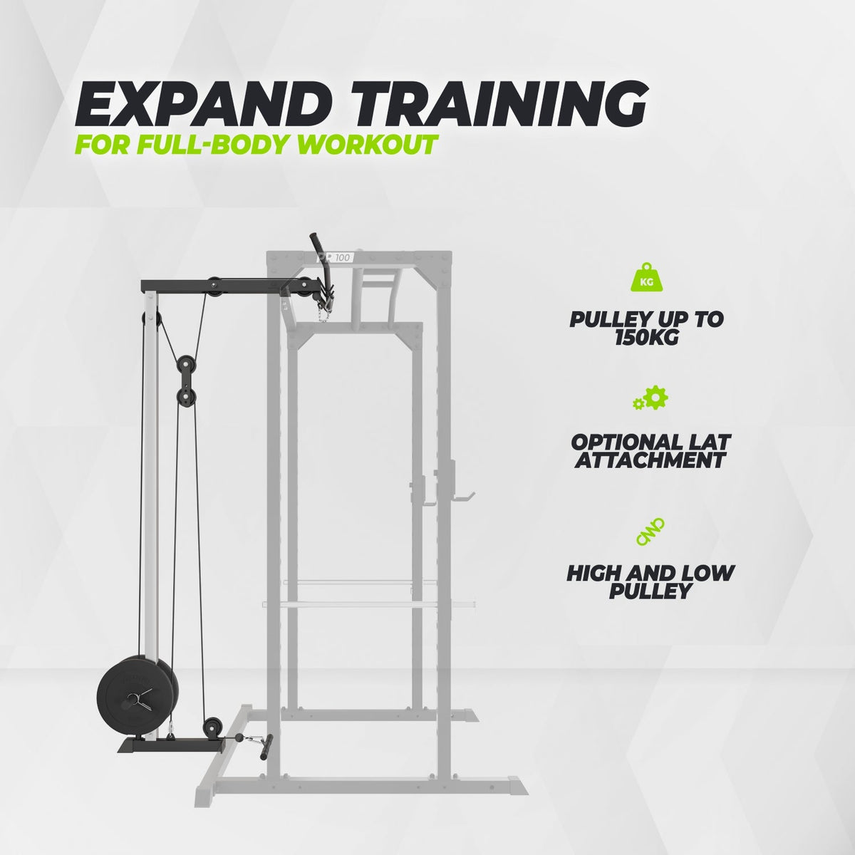 VirtuFit PR100 Power Rack - Squat Rack - Krachtstation - Afbeelding 5