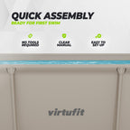 VirtuFit Rechthoekig Zwembad - 260 x 180 x 66 cm - Beige - Afbeelding 7