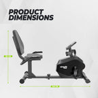 VirtuFit RB100 Recumbent Bike Ligfiets - 2026 model - Afbeelding 7