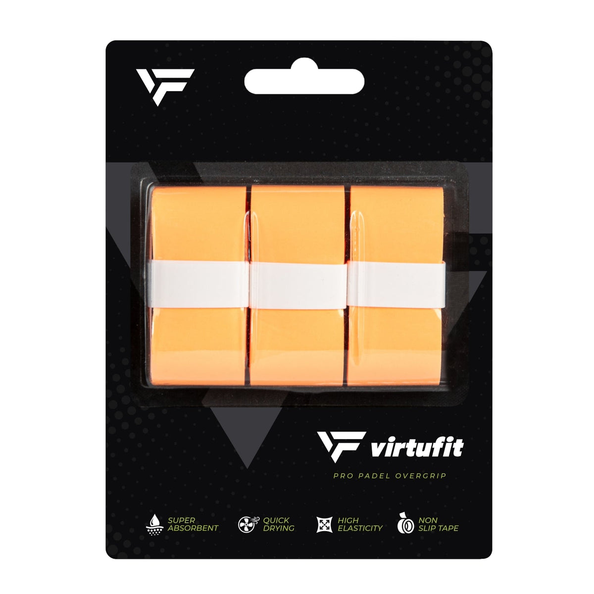 VirtuFit Pro Padel Overgrip - Orange - 9 Stuks - Afbeelding 5