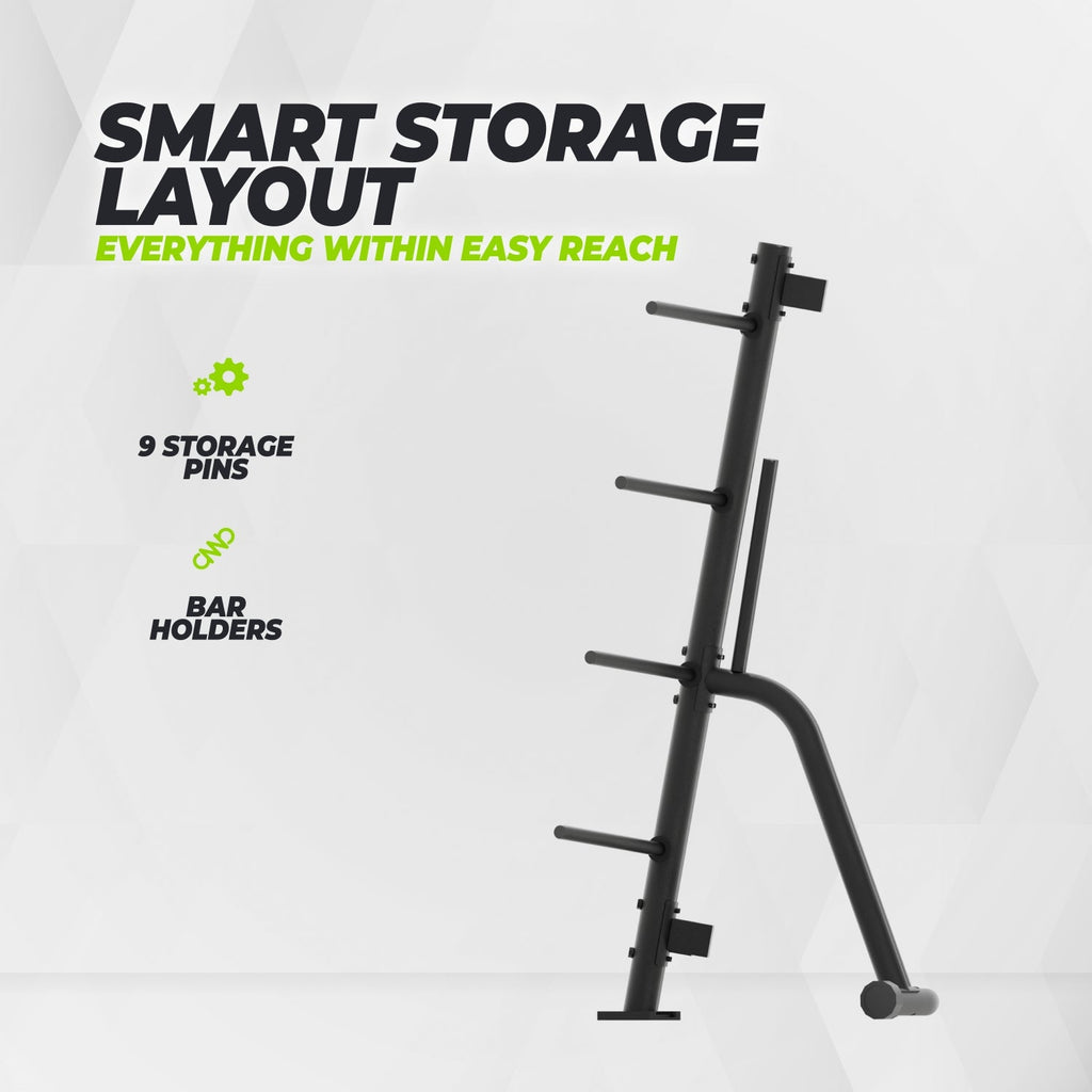 VirtuFit Bodypump Opbergrek - voor 10 sets - Pump Rack - In gebruik