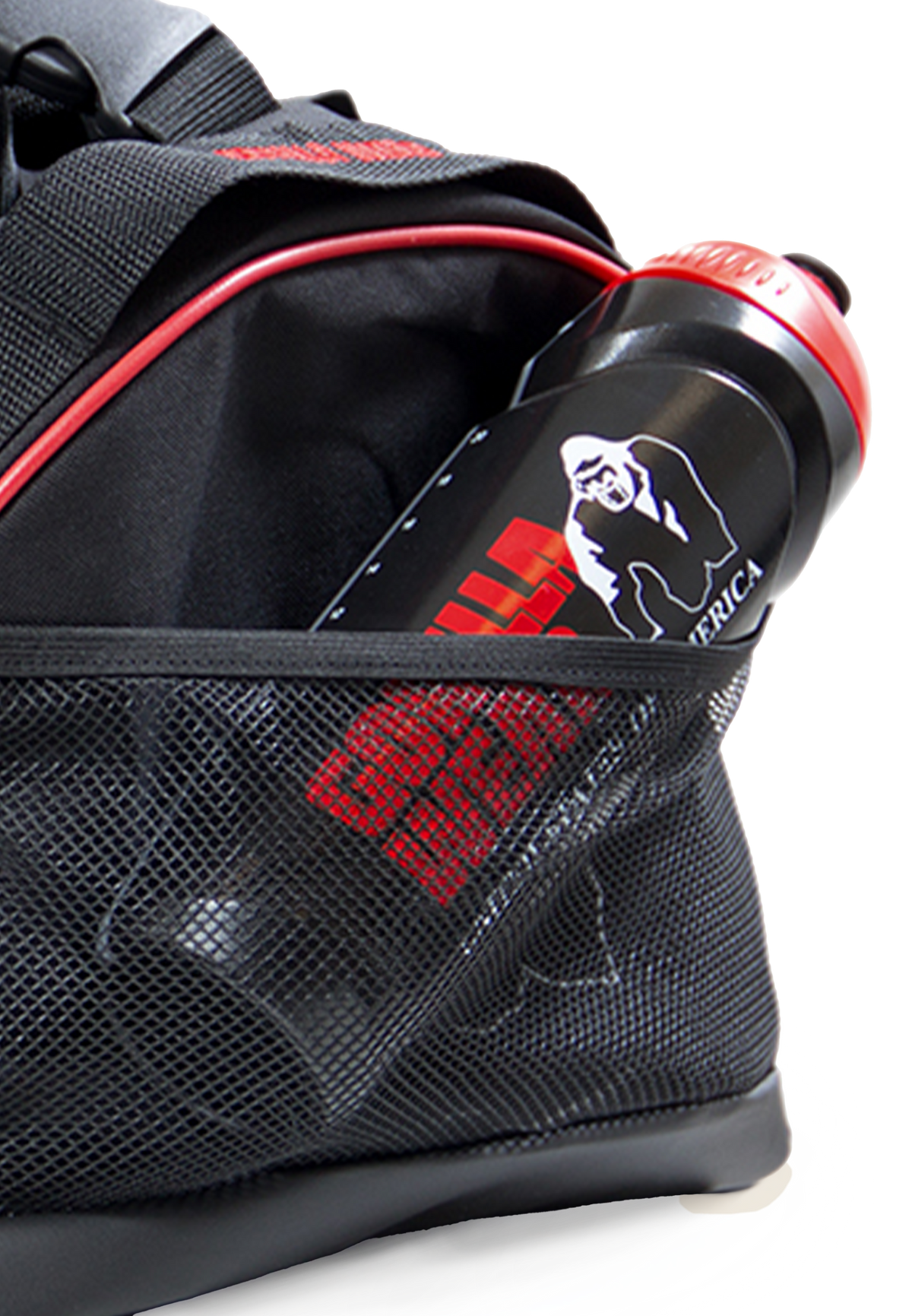 Gorilla Wear Jerome Sporttas - Zwart/Rood - Afbeelding 5