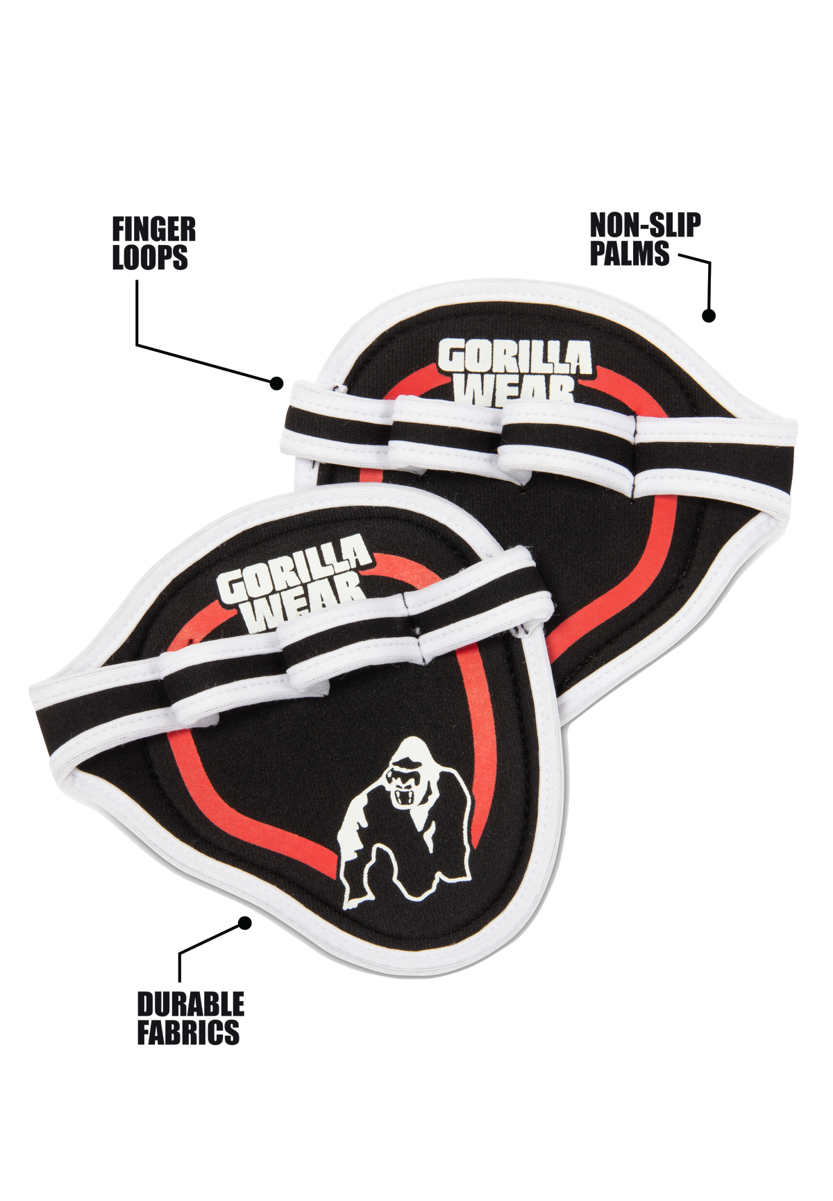 Gorilla Wear Palm Grip - Rood - In gebruik