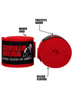 Gorilla Wear Boksbandages - Rood - In gebruik