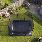 VirtuFit Premium Inground Trampoline met Veiligheidsnet - Zwart - 244 x 366 cm - Afbeelding 5