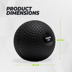 VirtuFit Slam Ball - Fitness Bal – 10 kg – Zwart - In gebruik