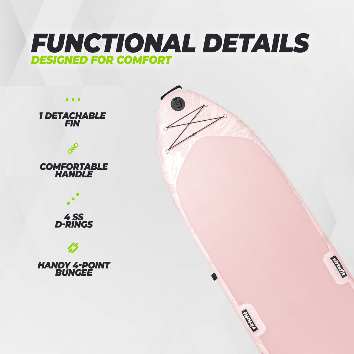 Virtufit Supboard Fitness - Yoga 335 - Sand Beige - Afbeelding 5