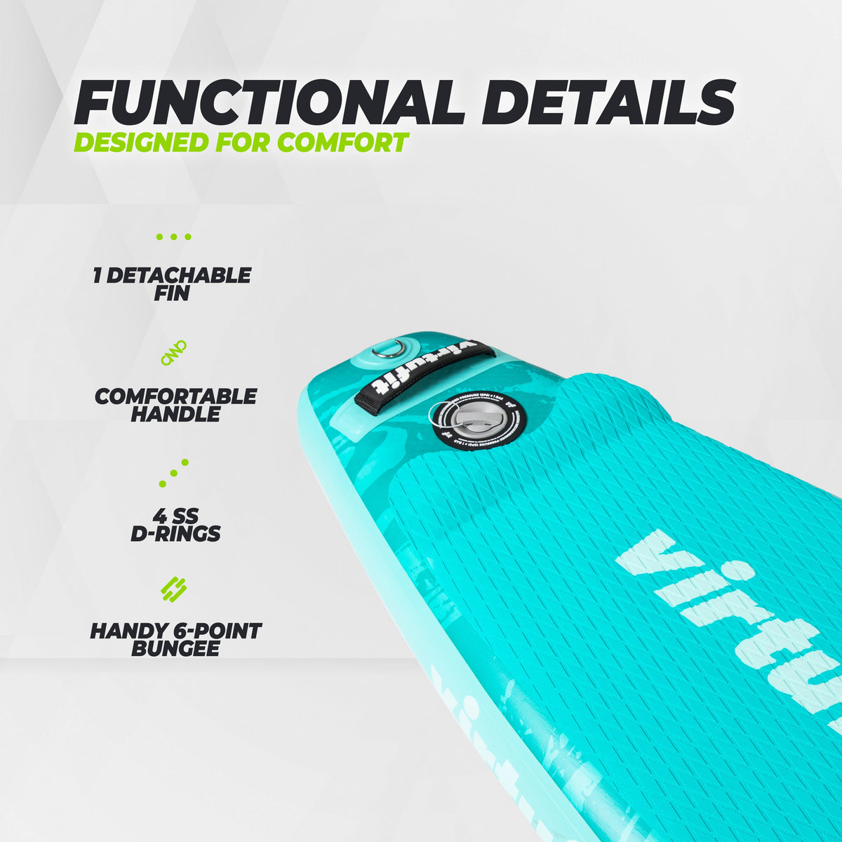 Virtufit Supboard Racer 381 - Sand Beige - Inclusief accessoires en draagtas - Afbeelding 5