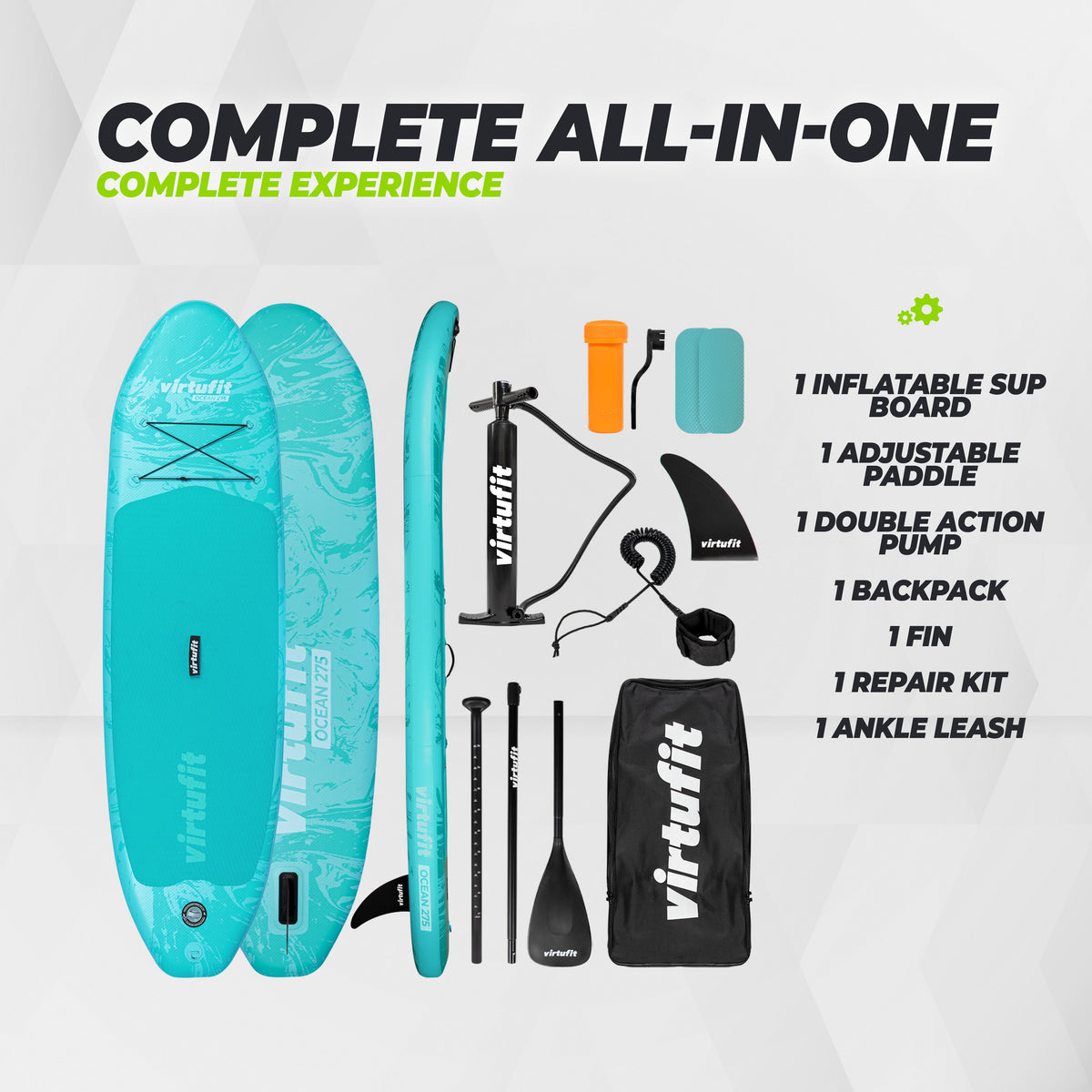 VirtuFit Supboard Ocean 275 - Pink - Met accessoires en draagtas - Afbeelding 6
