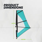 Virtufit Supboard Surfer 305 - Turquoise - Inclusief Windzeil en accessoires - Afbeelding 10